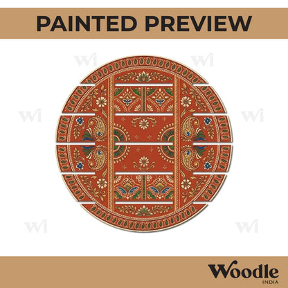 Round Cut Wall Nameplate MDF Design 2