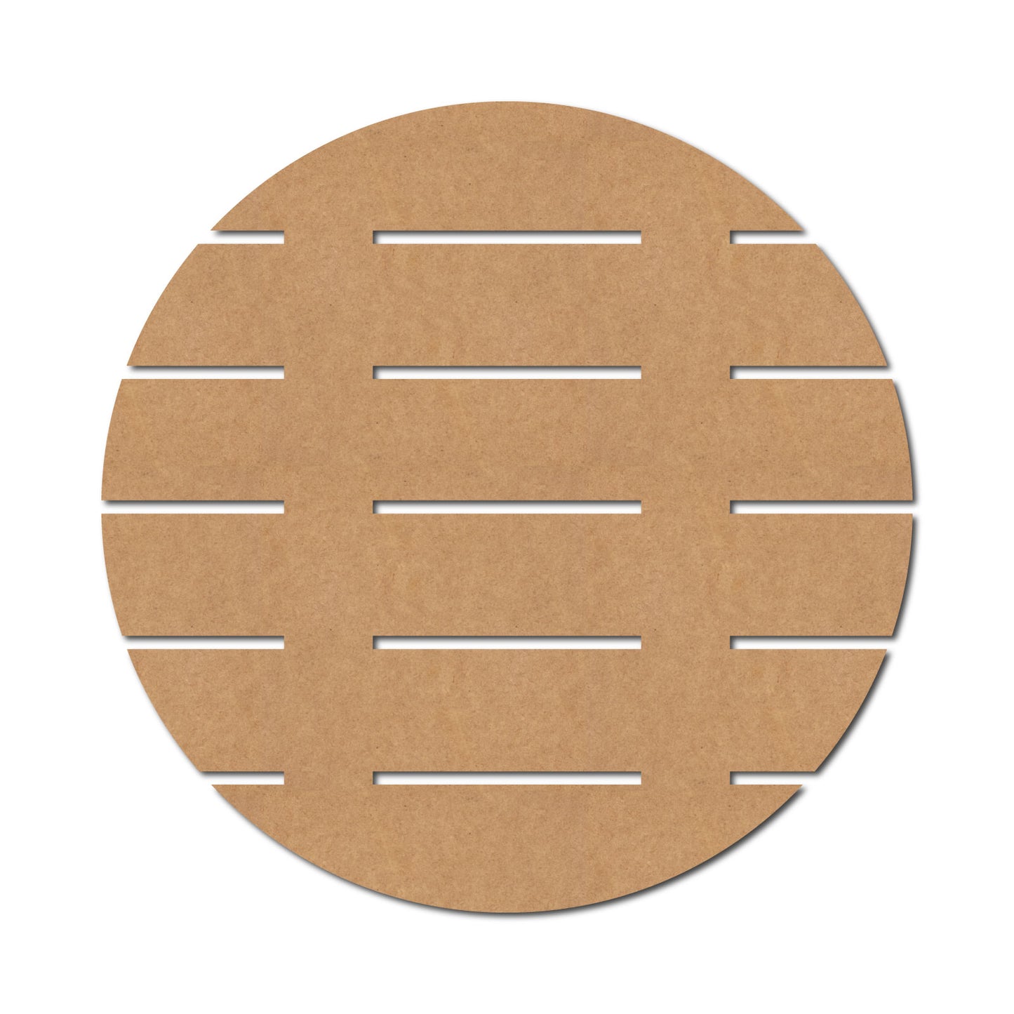 Round Cut Wall Nameplate MDF Design 2