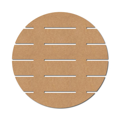 Round Cut Wall Nameplate MDF Design 2