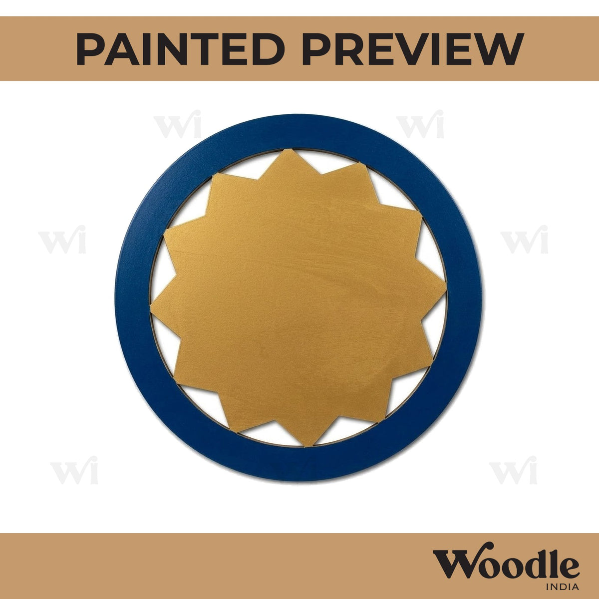 Round Designer Cutout MDF Design 1