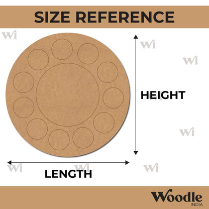 Round Pre Marked Base MDF Design 1