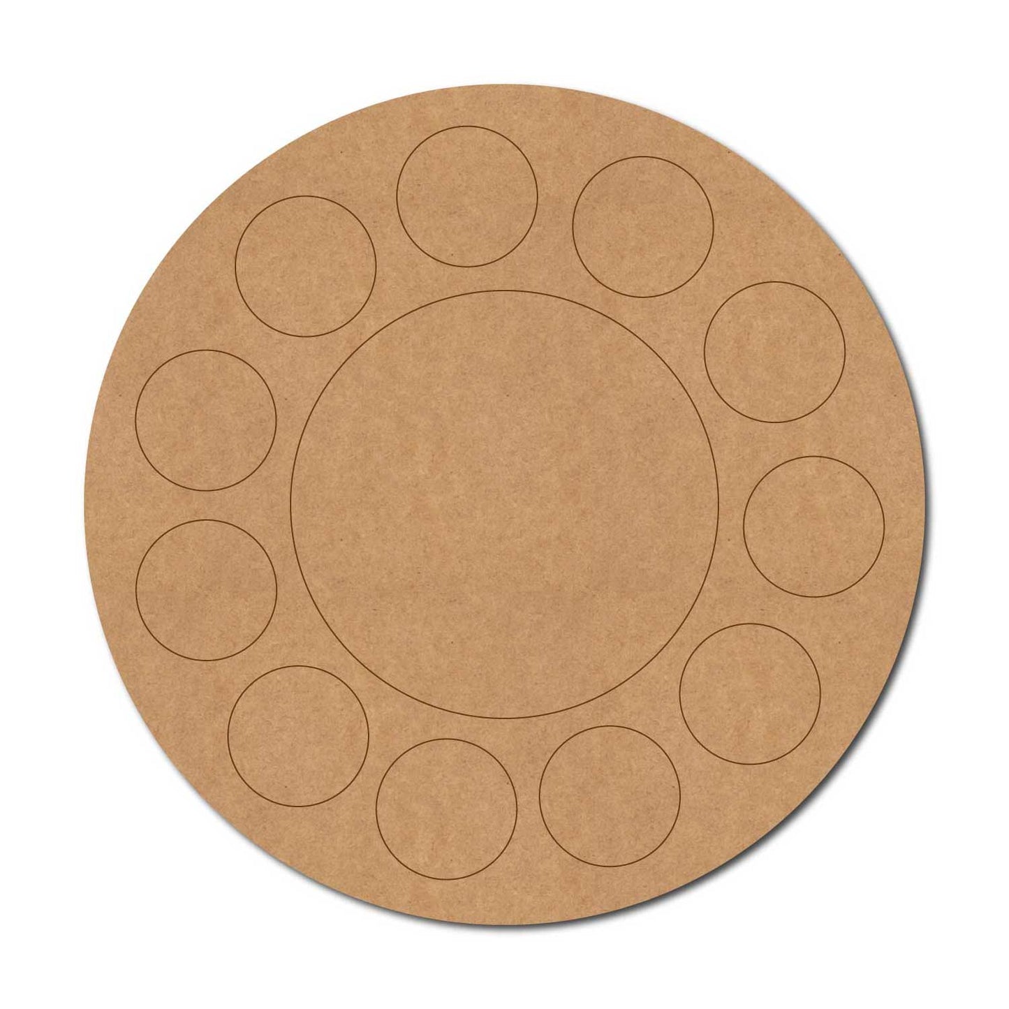 Round Pre Marked Base MDF Design 1