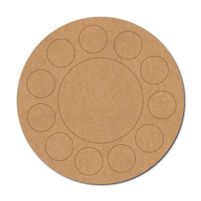 Round Pre Marked Base MDF Design 1