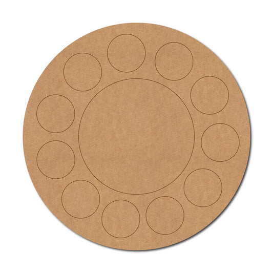 Round Pre Marked Base MDF Design 1