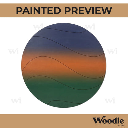 Round Pre Marked Base MDF Design 2