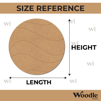 Round Pre Marked Base MDF Design 2