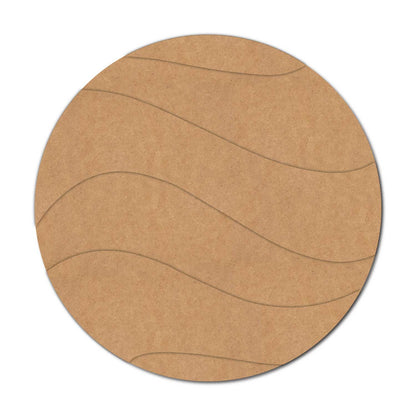 Round Two Layered Wave Base MDF Design 1