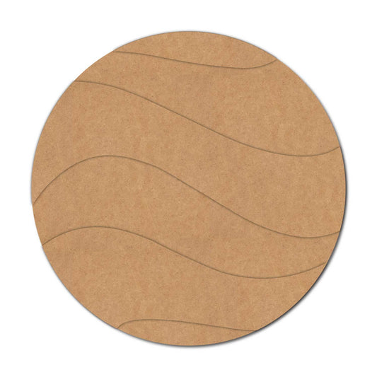 Round Two Layered Wave Base MDF Design 1