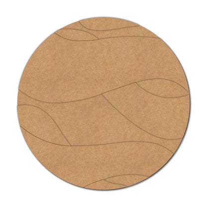 Round Two Layered Wave Base MDF Design 2