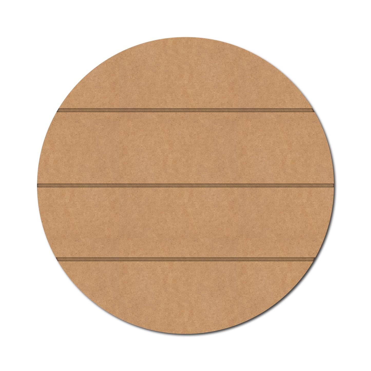 Round With Grooves MDF Design 1