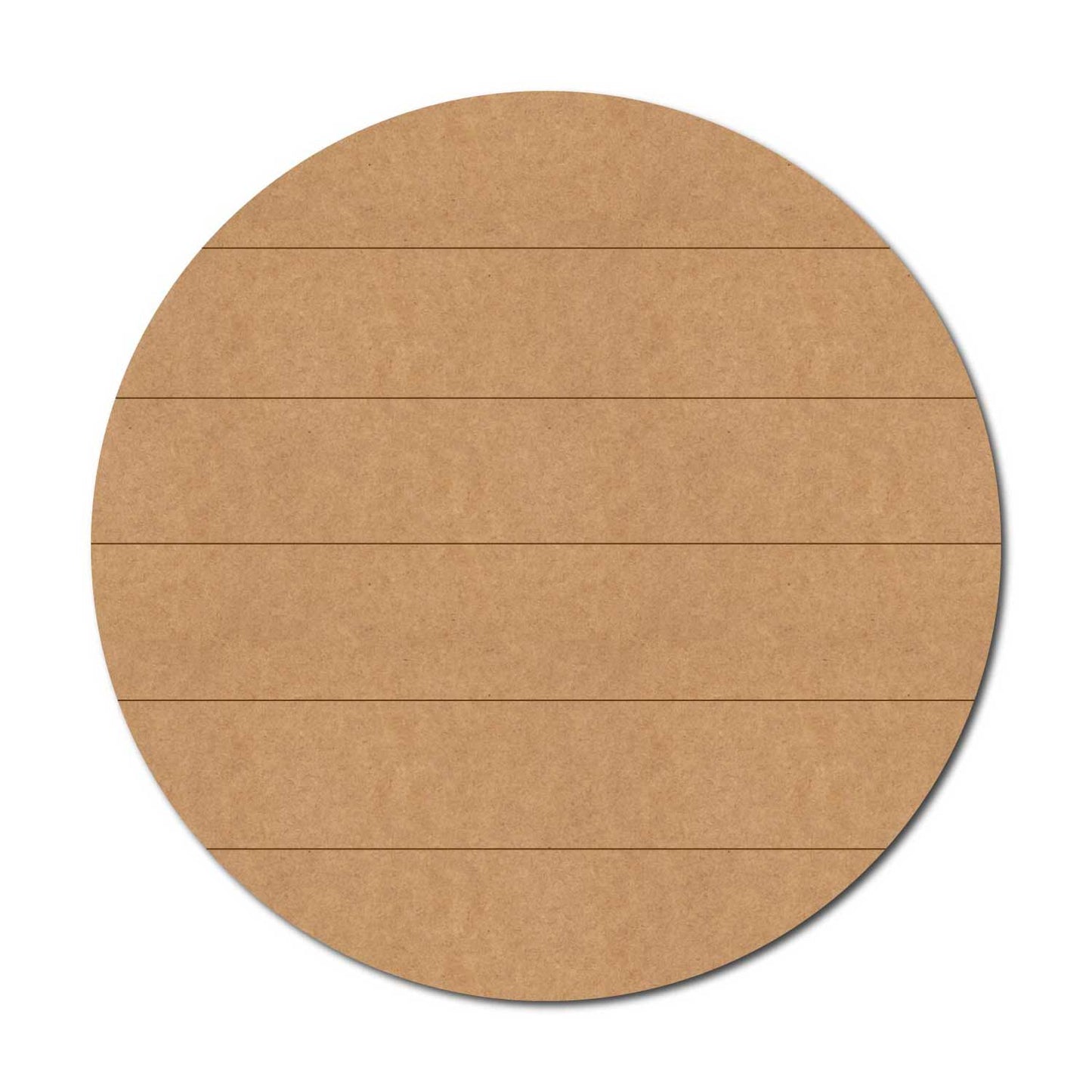 Round With Lines Pre Marked MDF Design 1