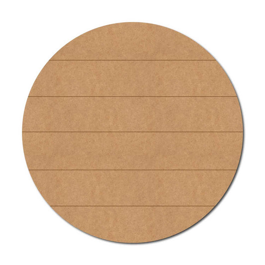 Round With Lines Pre Marked MDF Design 1