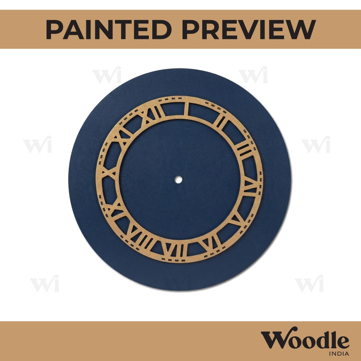 Round Clock MDF Design 4