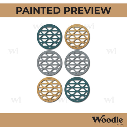 Round Coaster MDF Design 10