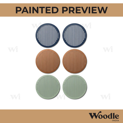 Round Coaster MDF Design 13