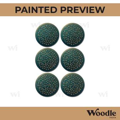 Round Coaster MDF Design 16