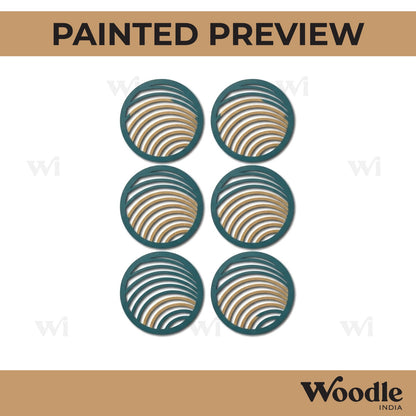 Round Coaster MDF Design 19