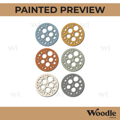 Round Coaster MDF Design 6