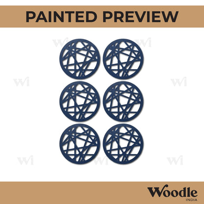 Round Coaster MDF Design 9