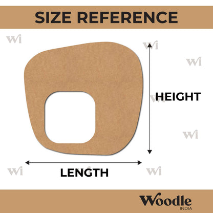 Rounded Square Cutout MDF Design 1