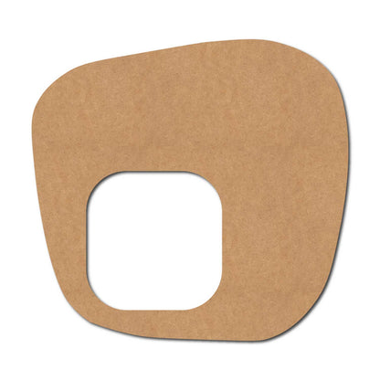 Rounded Square Cutout MDF Design 1