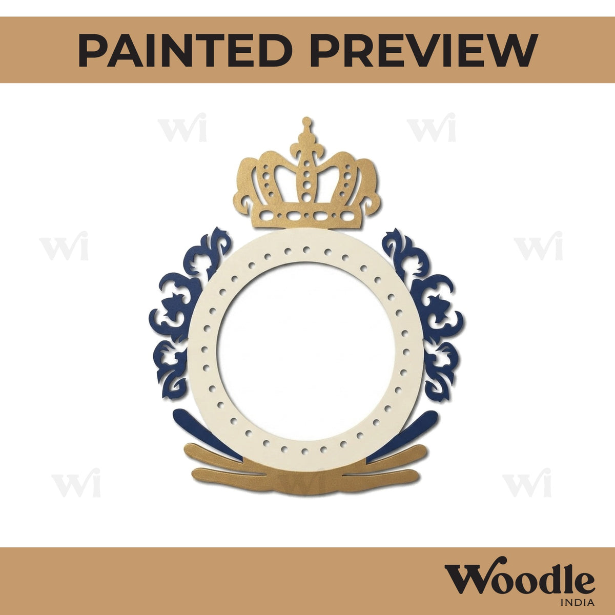 Royal Crown Cutout MDF Design 1