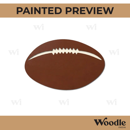 Rugby Ball Cutout MDF Design 1