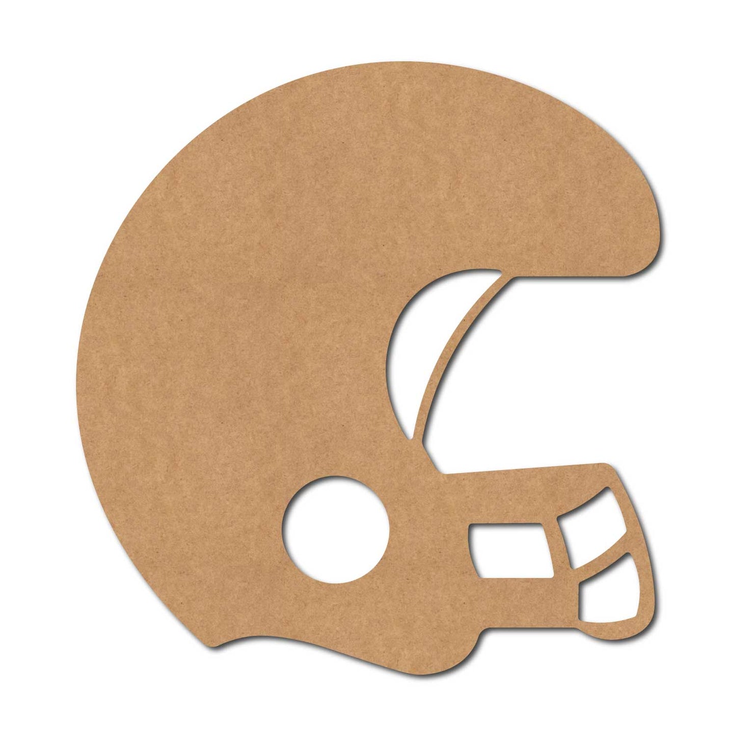 Rugby Helmet Cutout MDF Design 1