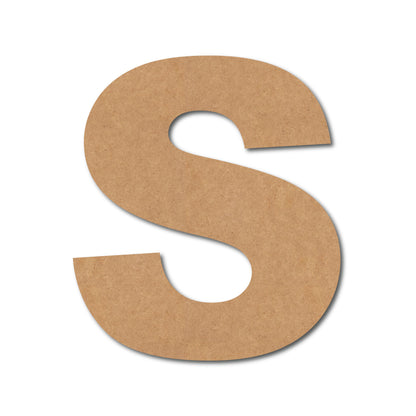 Alphabet S Monogram Cutout MDF Design 1