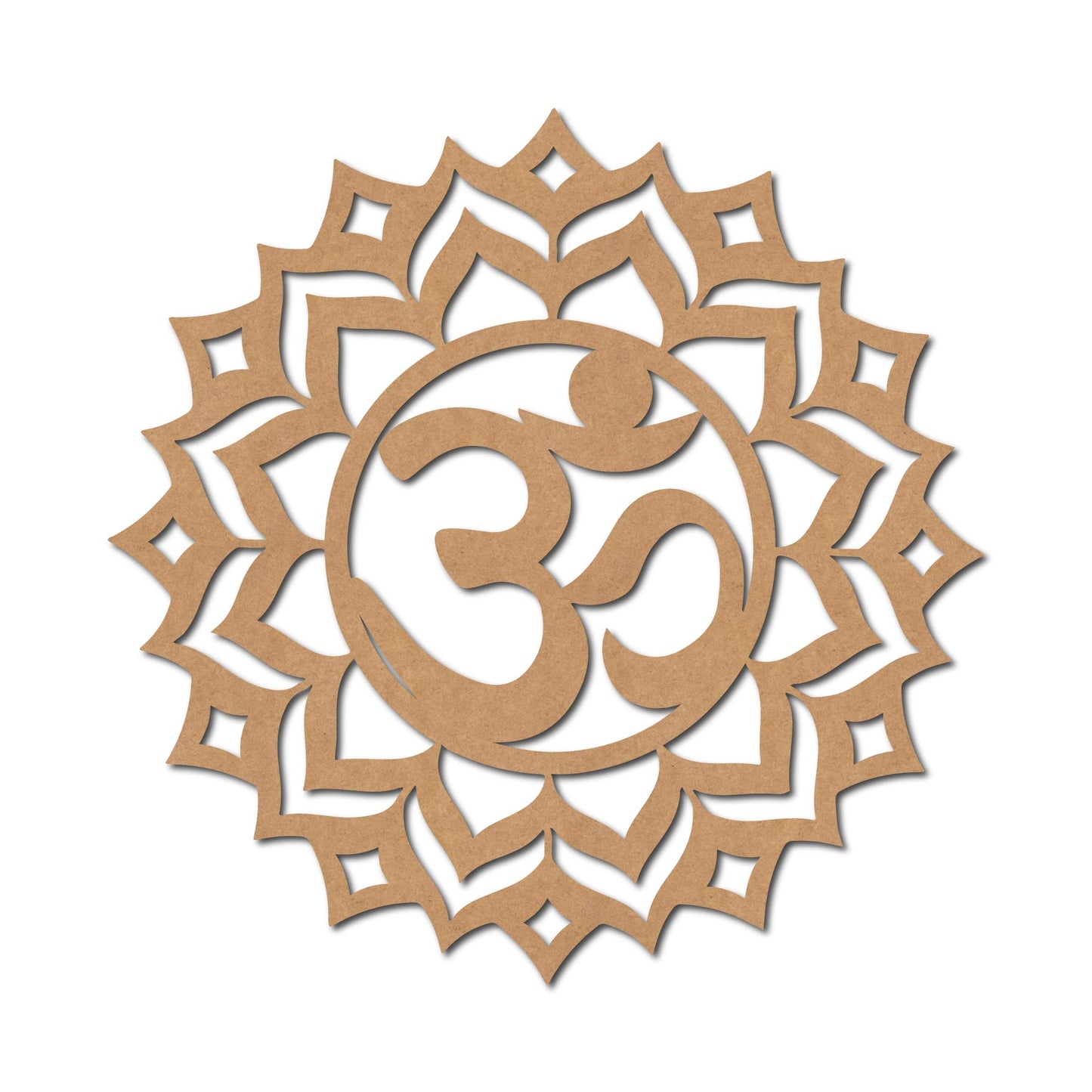 Sahasrara Chakra Om Cutout MDF Design 2