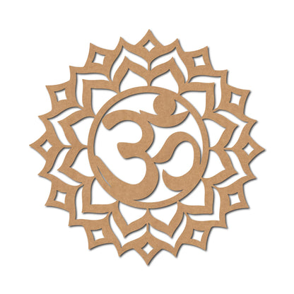 Sahasrara Chakra Om Cutout MDF Design 2