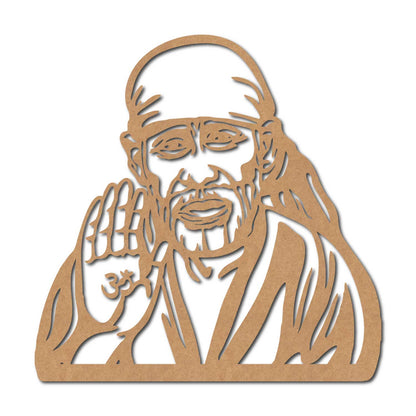 Sai Baba Shirdi Cutout MDF Design 1