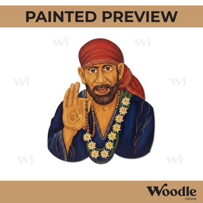 Sai Baba Shirdi Pre Marked MDF Design 1