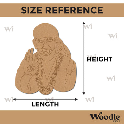 Sai Baba Shirdi Pre Marked MDF Design 1