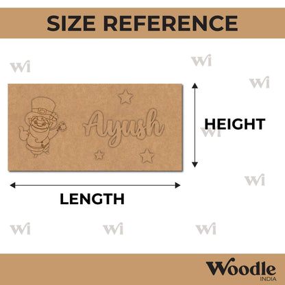 Saint Patrick Kids Nameplate MDF Design 1