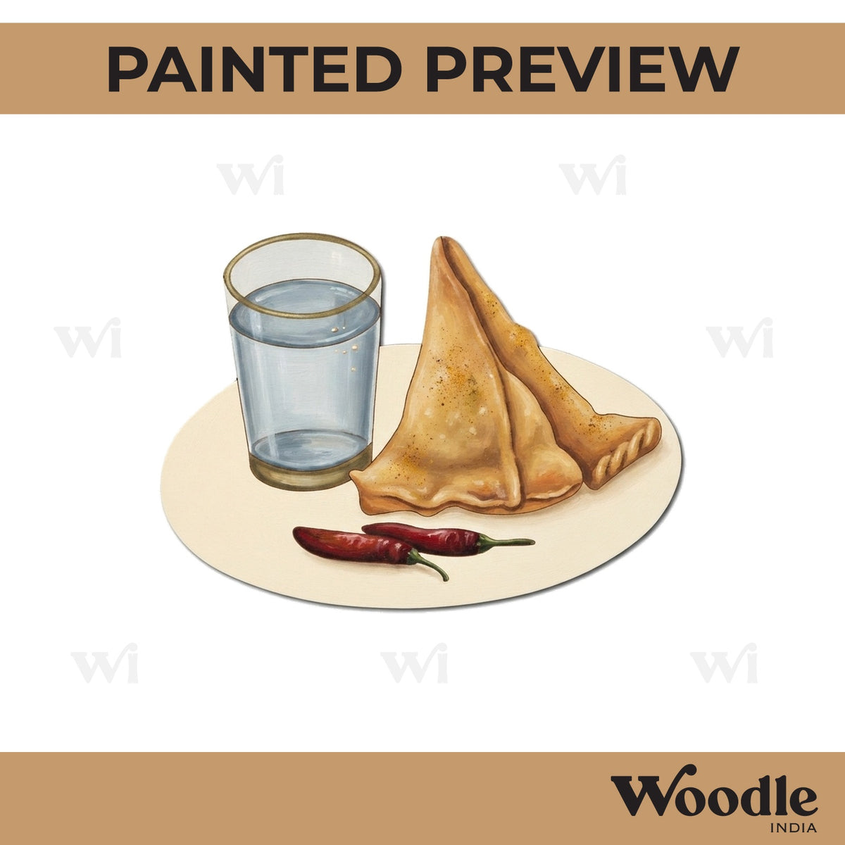 Samosa Chai Base Pre Marked MDF Design 1