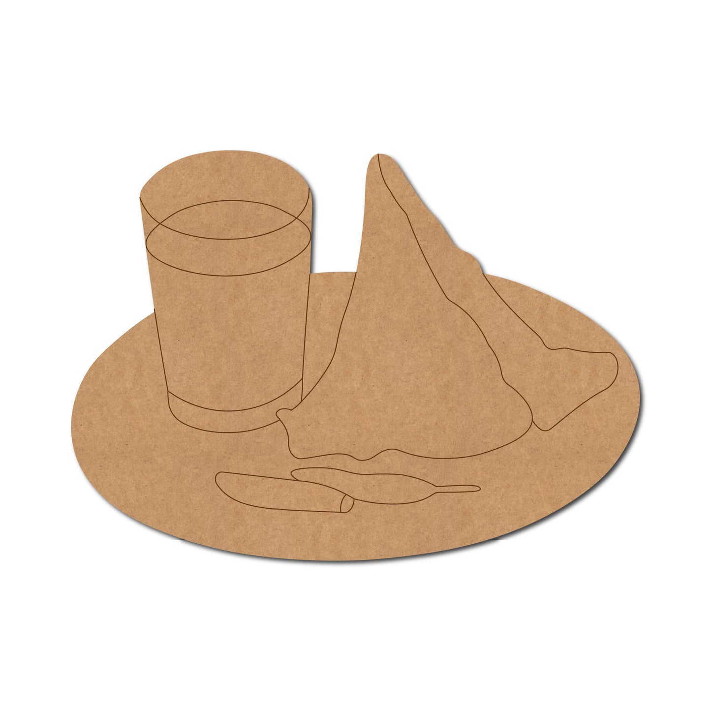 Samosa Chai Base Pre Marked MDF Design 1