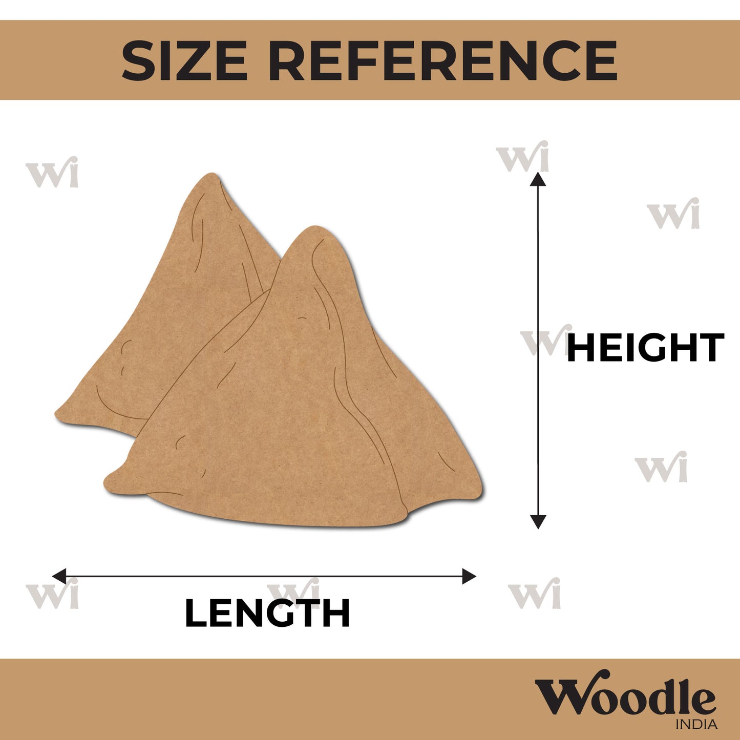 Samosa Pre Marked MDF Design 1