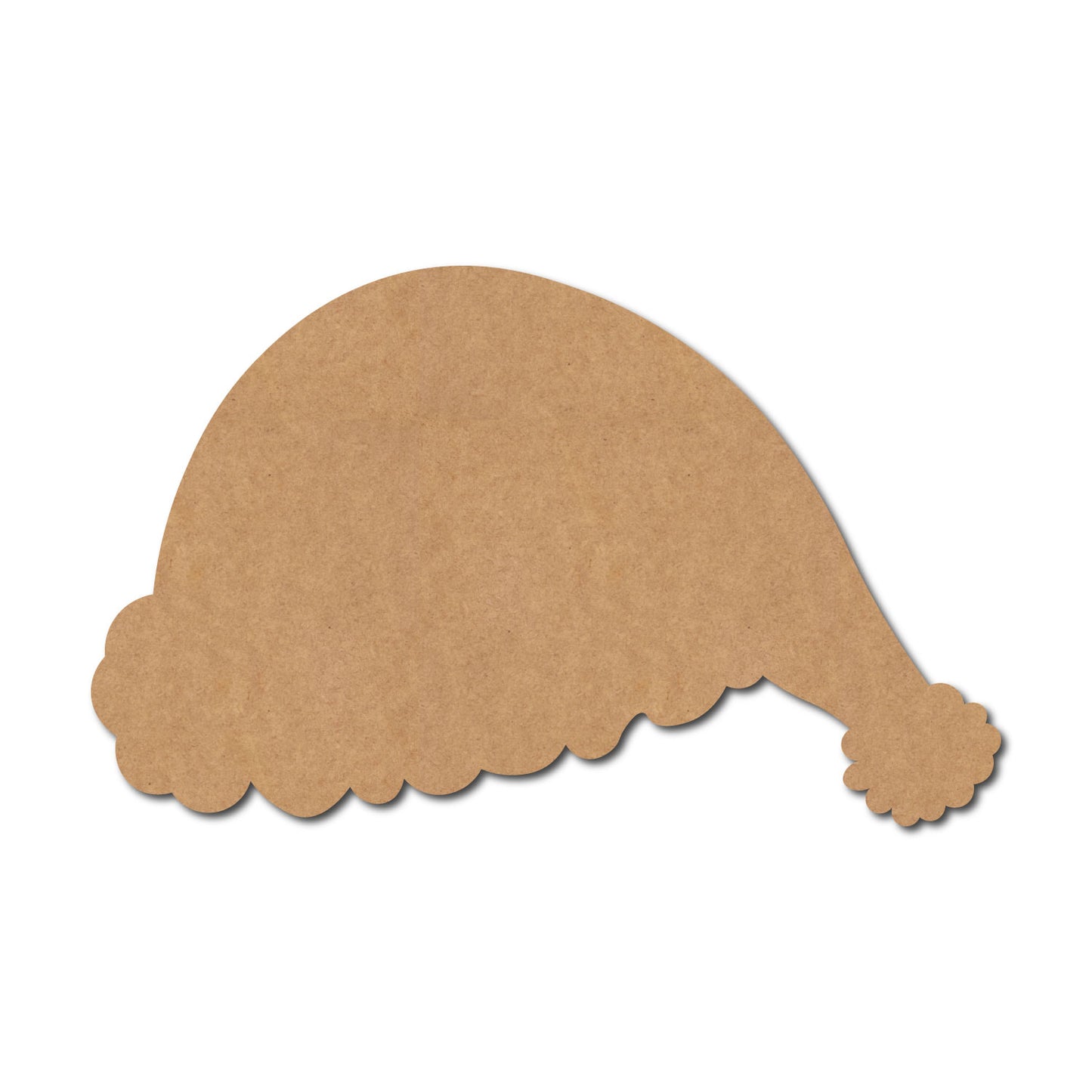 Santa Claus Christmas Cap Cutout MDF Design 1