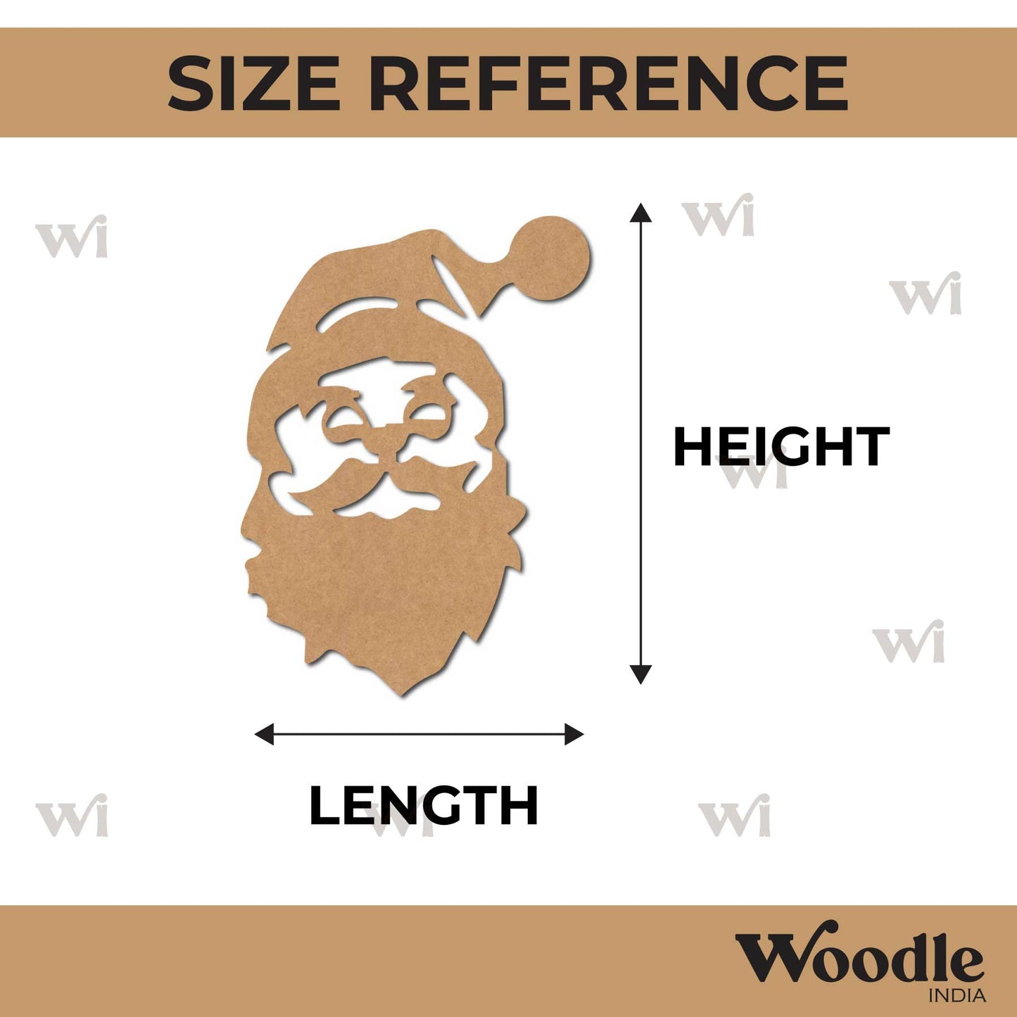 Santa Claus Christmas Cutout MDF Design 2
