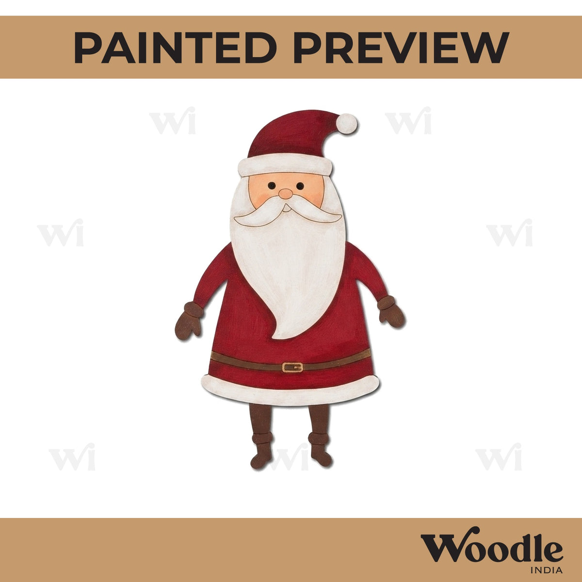 Santa Claus Christmas Pre Marked MDF Design 1