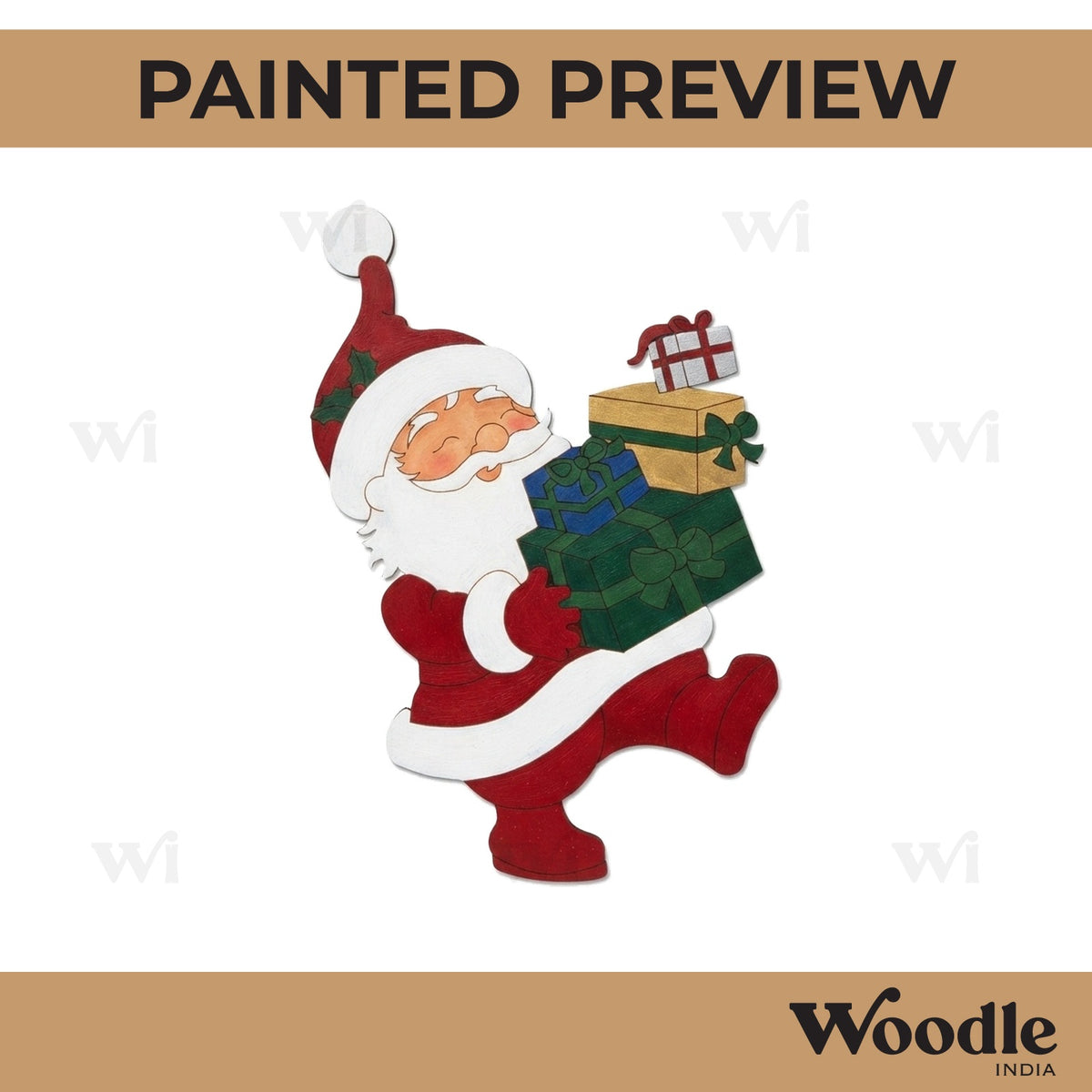 Santa Claus Christmas Pre Marked MDF Design 10
