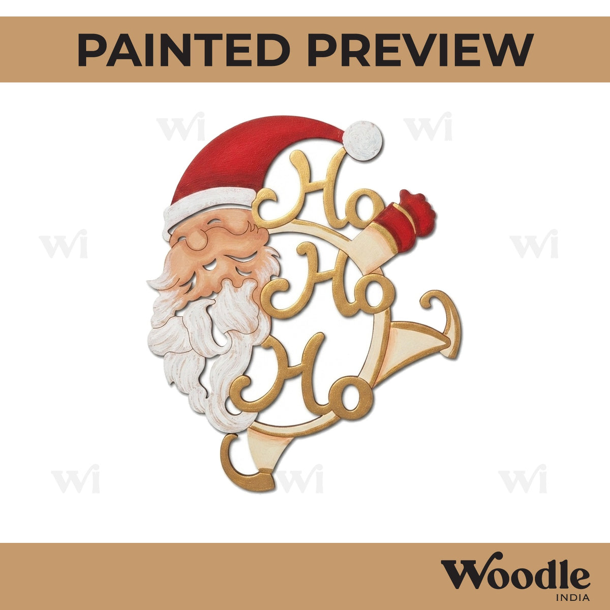 Santa Claus Christmas Pre Marked MDF Design 12