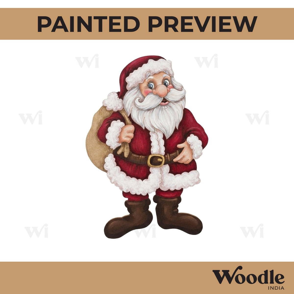 Santa Claus Christmas Pre Marked MDF Design 14