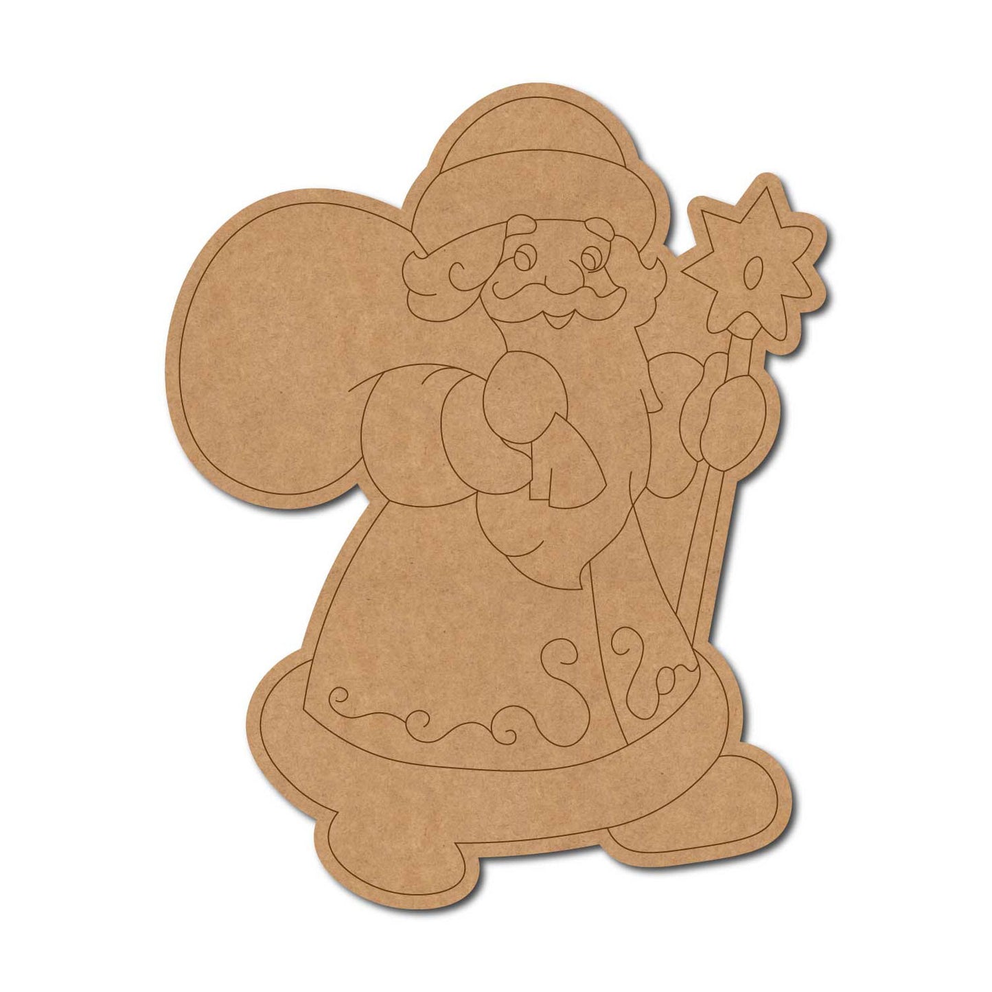Santa Claus Christmas Pre Marked MDF Design 17