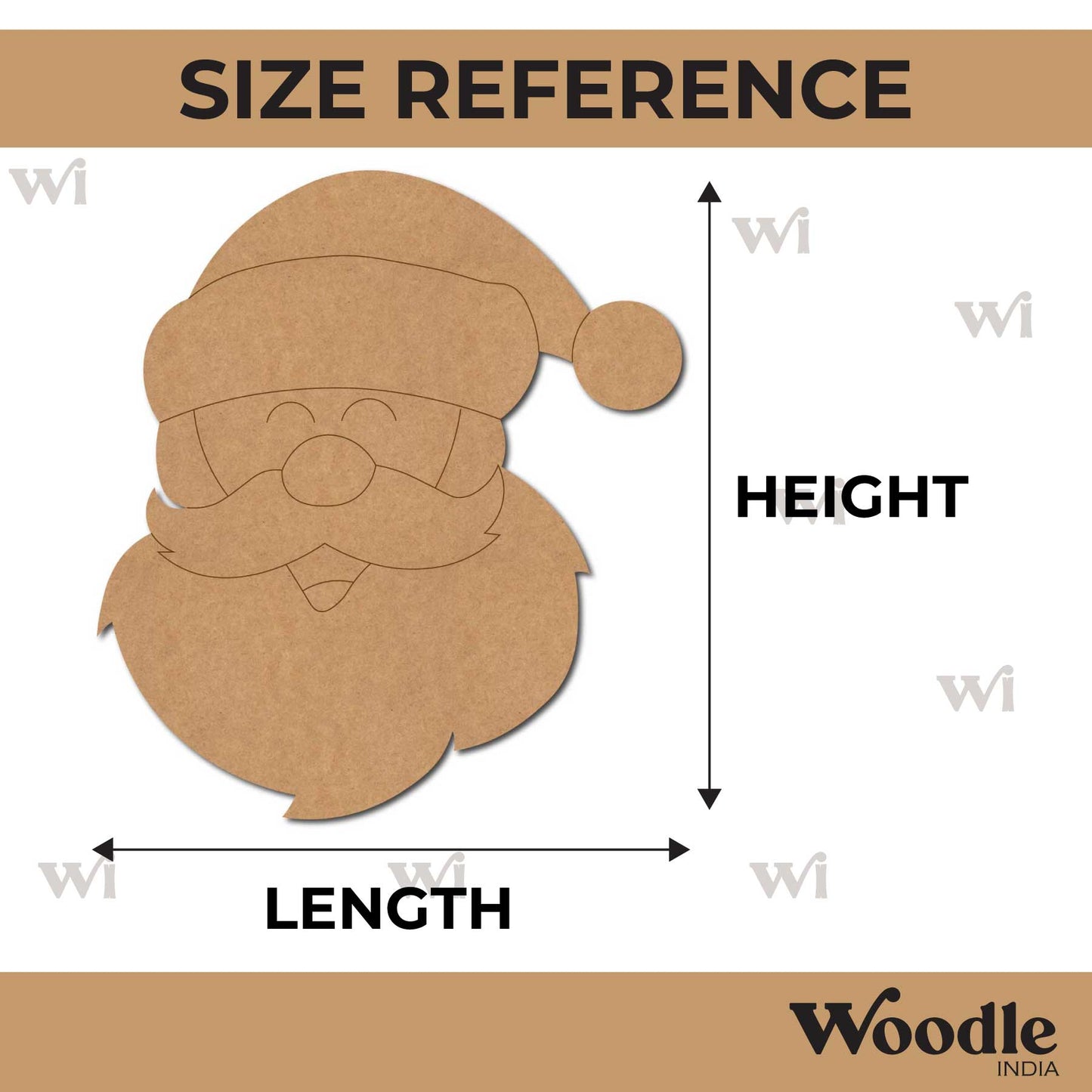 Santa Claus Christmas Pre Marked MDF Design 18