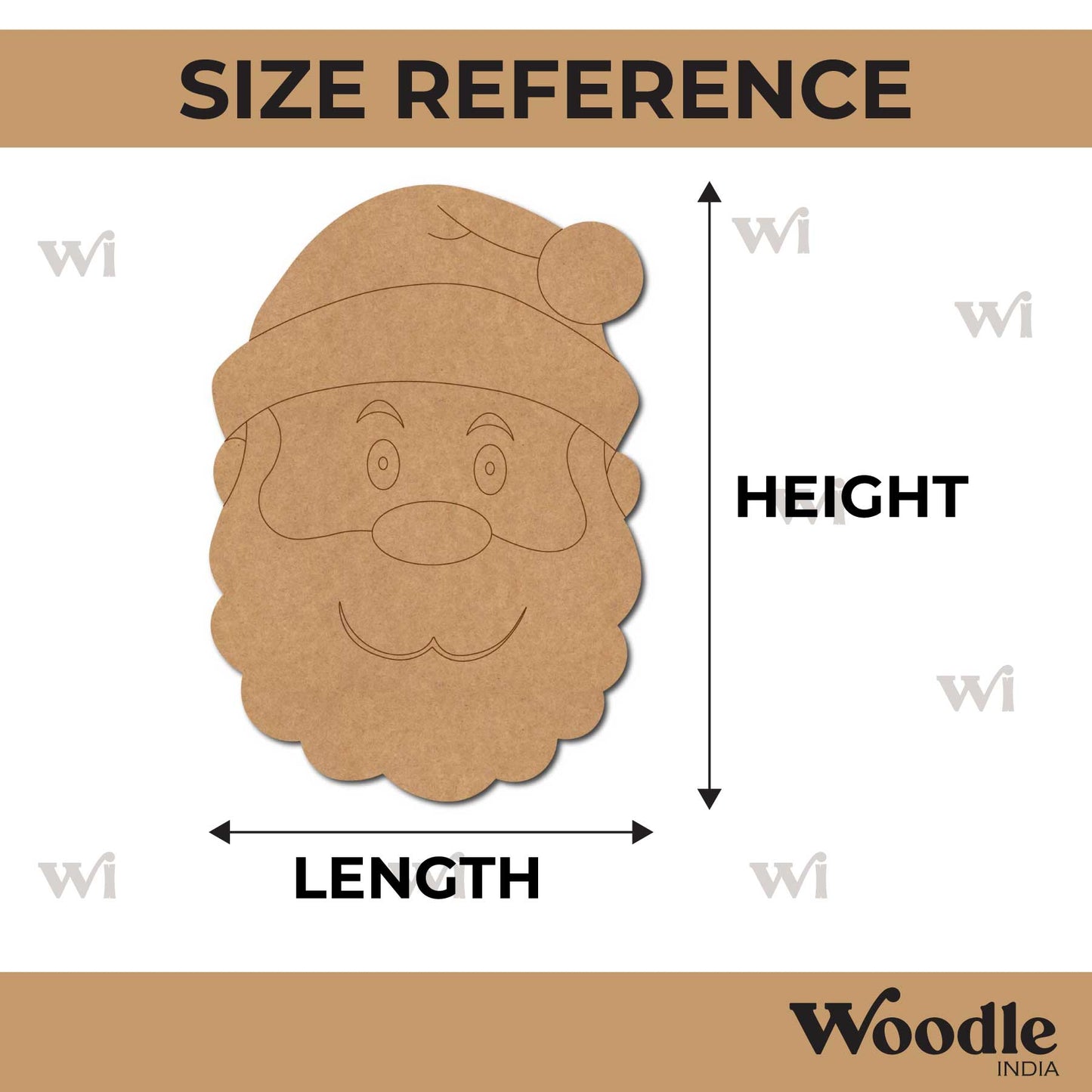 Santa Claus Christmas Pre Marked MDF Design 19