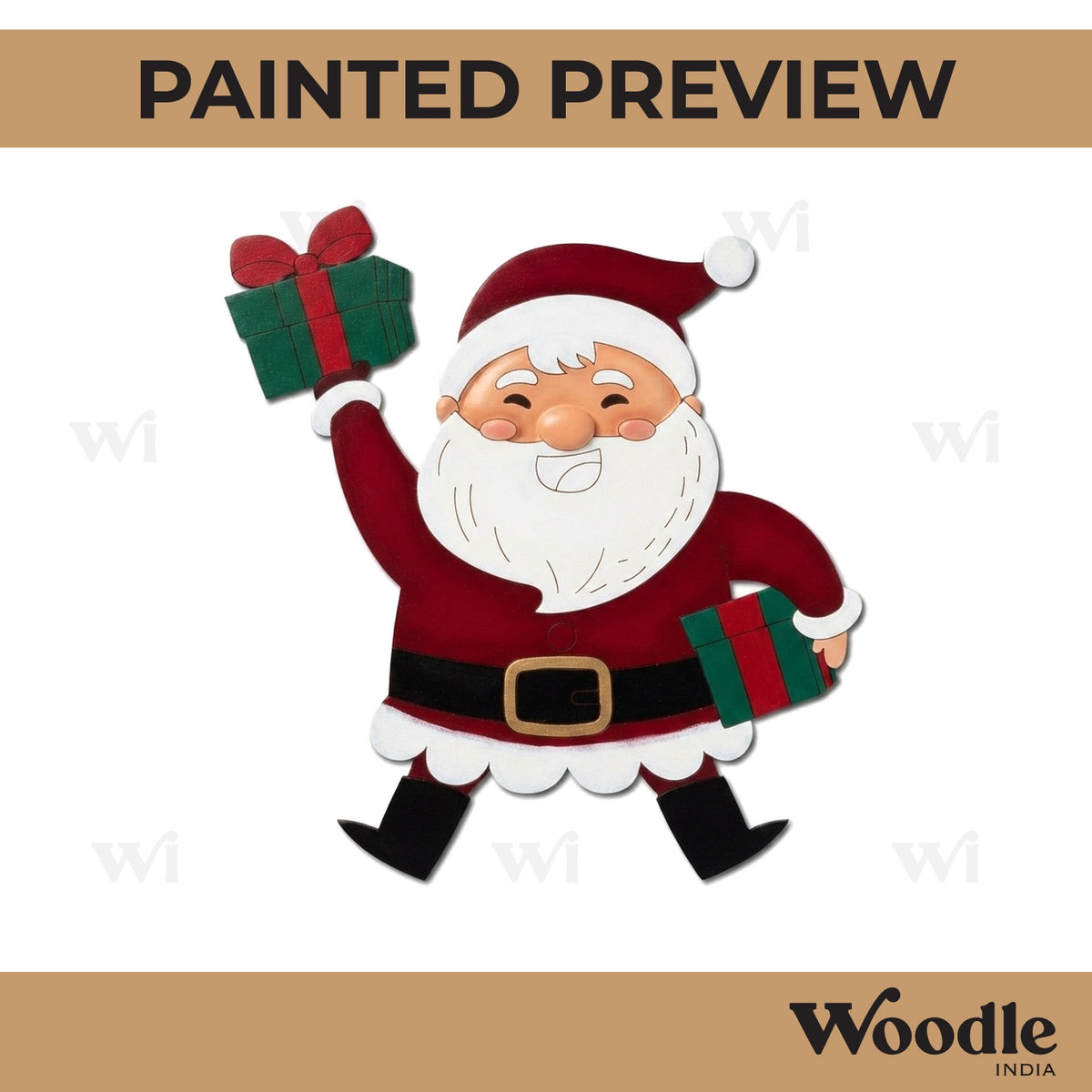 Santa Claus Christmas Pre Marked MDF Design 2