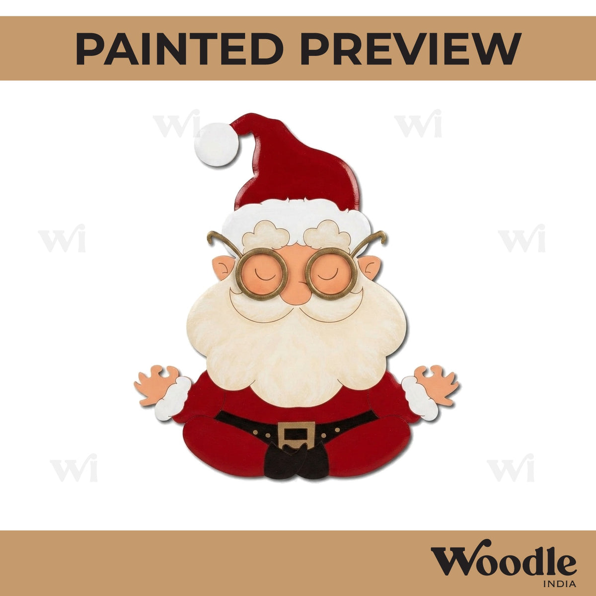 Santa Claus Christmas Pre Marked MDF Design 20