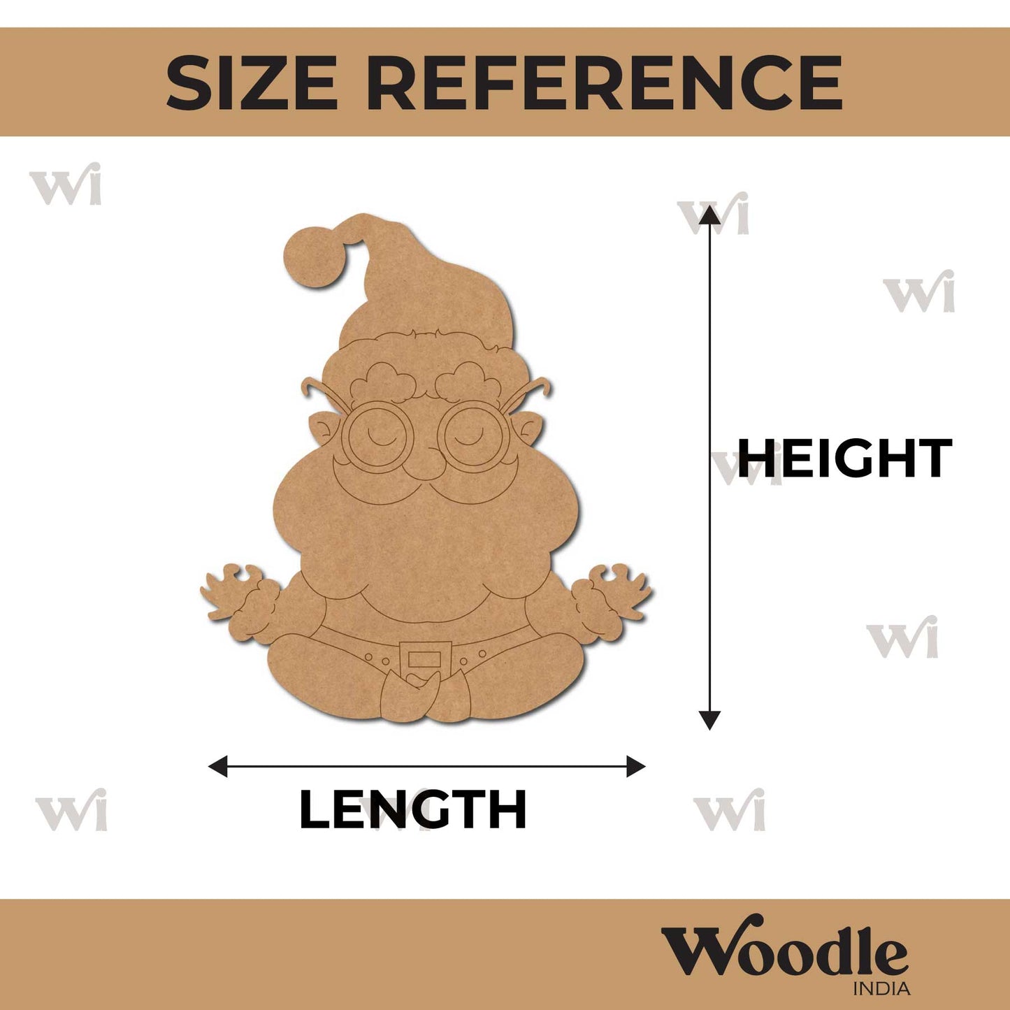 Santa Claus Christmas Pre Marked MDF Design 20